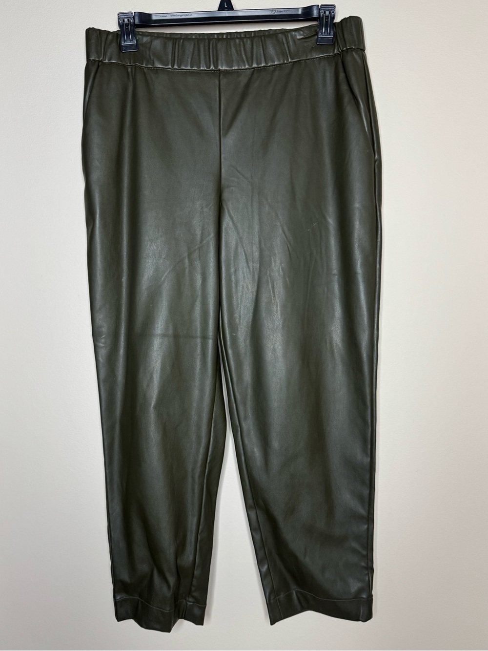 a new day Olive Green Faux Leather Pants